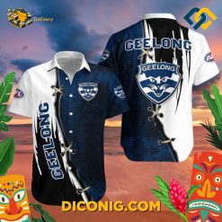 AFL Geelong Cats Aloha Hawaiian Shirt