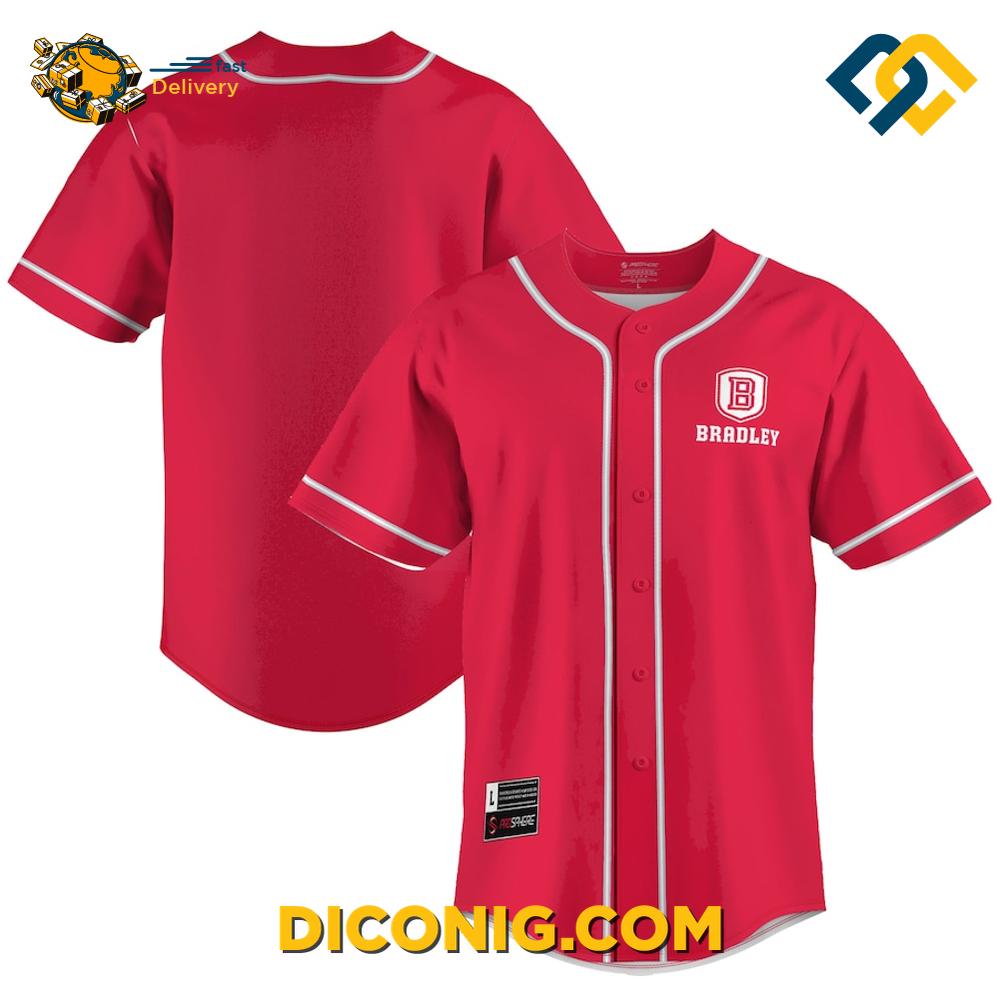 Bradley Braves Baseball Jersey 2 Gallery Image