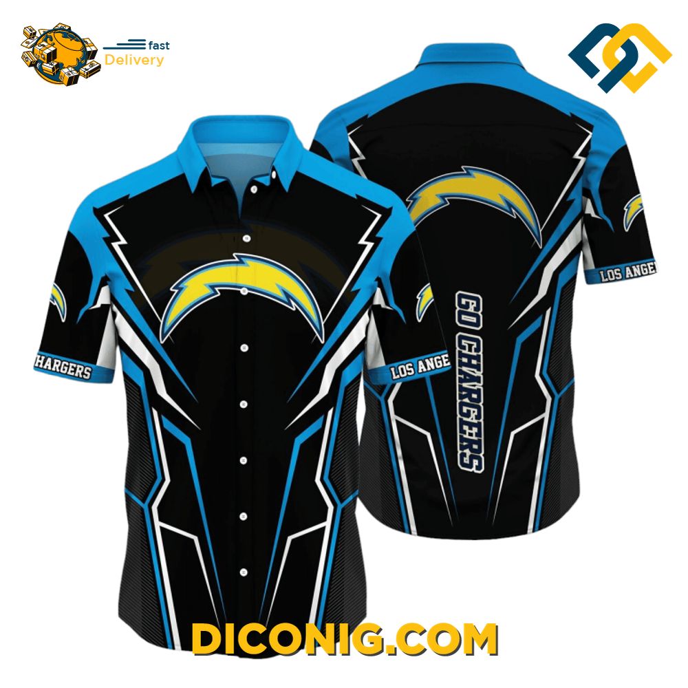 Electric Surge Los Angeles Chargers Hawaiian Shirt 2 Gallery Image