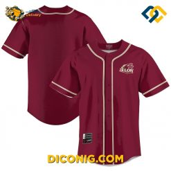 Elon Phoenix Maroon Baseball Jersey