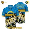 Floral Storm Los Angeles Chargers Hawaiian Shirt