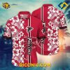 NFL Atlanta Falcons Hawaiian Shirt Hibiscus Stripes