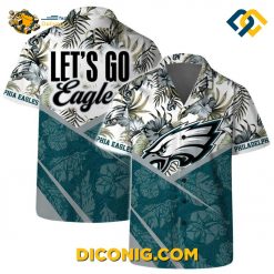 lets go philadelphia eagles hawaiian shirt