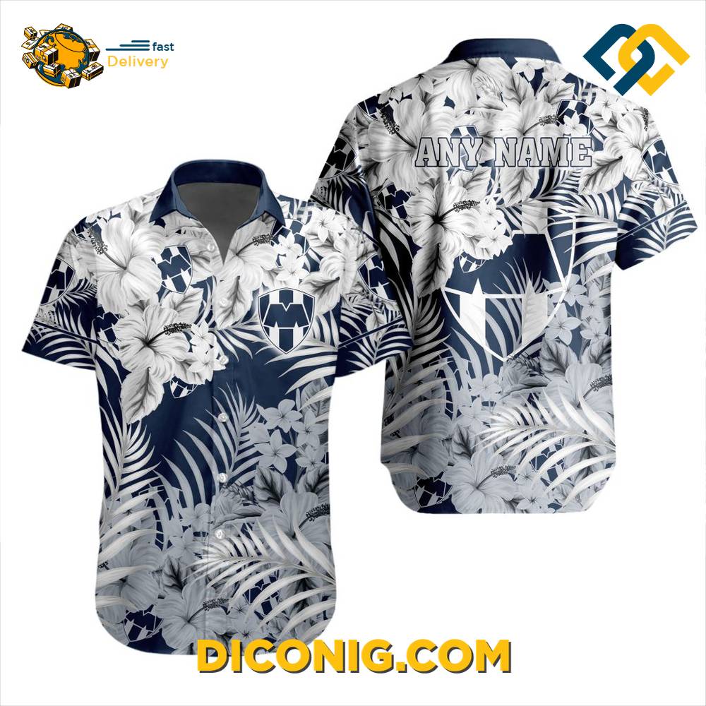 Liga MX CF Monterrey Aloha Hawaiian Shirt 3 Gallery Image