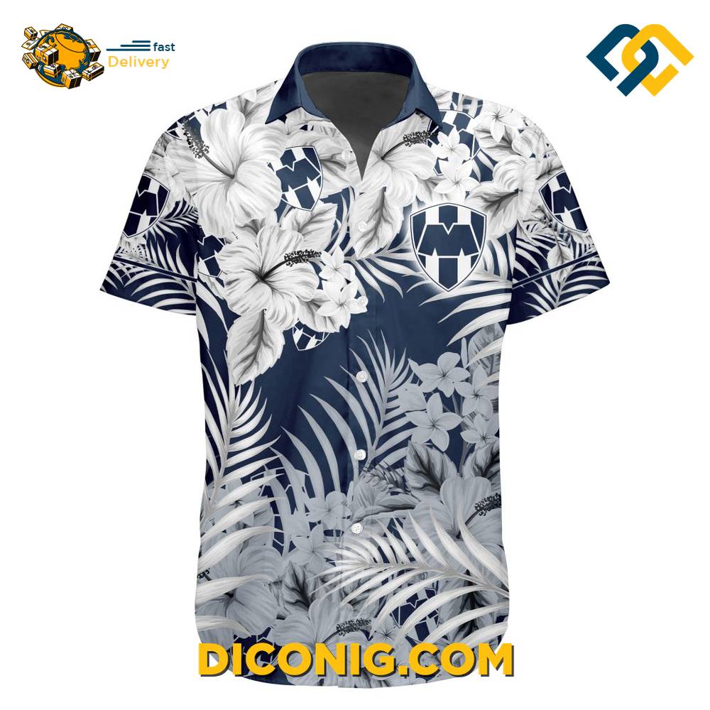 Liga MX CF Monterrey Aloha Hawaiian Shirt 4 Gallery Image