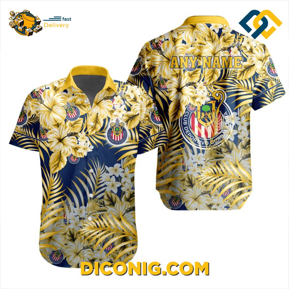 Liga MX Chivas Guadalajara Aloha Hawaiian Shirt 3 Gallery Image