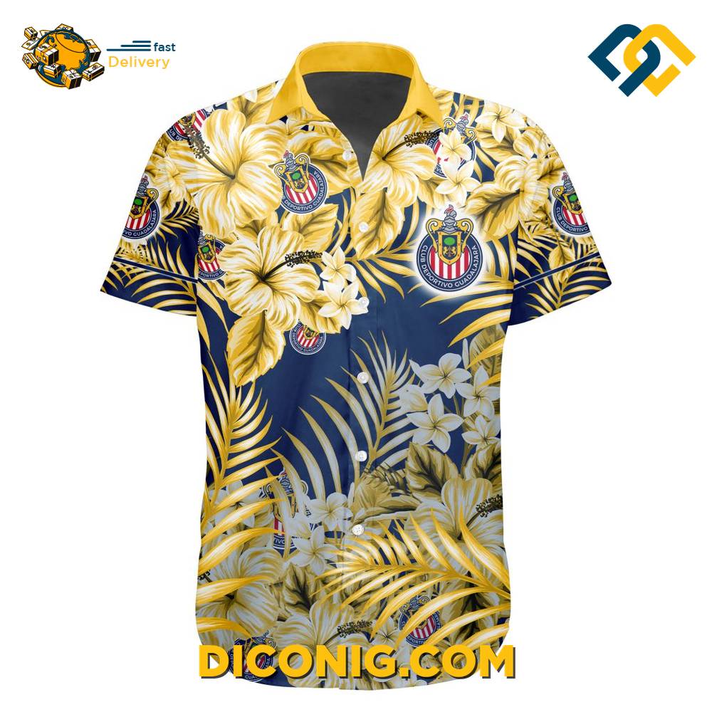 Liga MX Chivas Guadalajara Aloha Hawaiian Shirt 4 Gallery Image