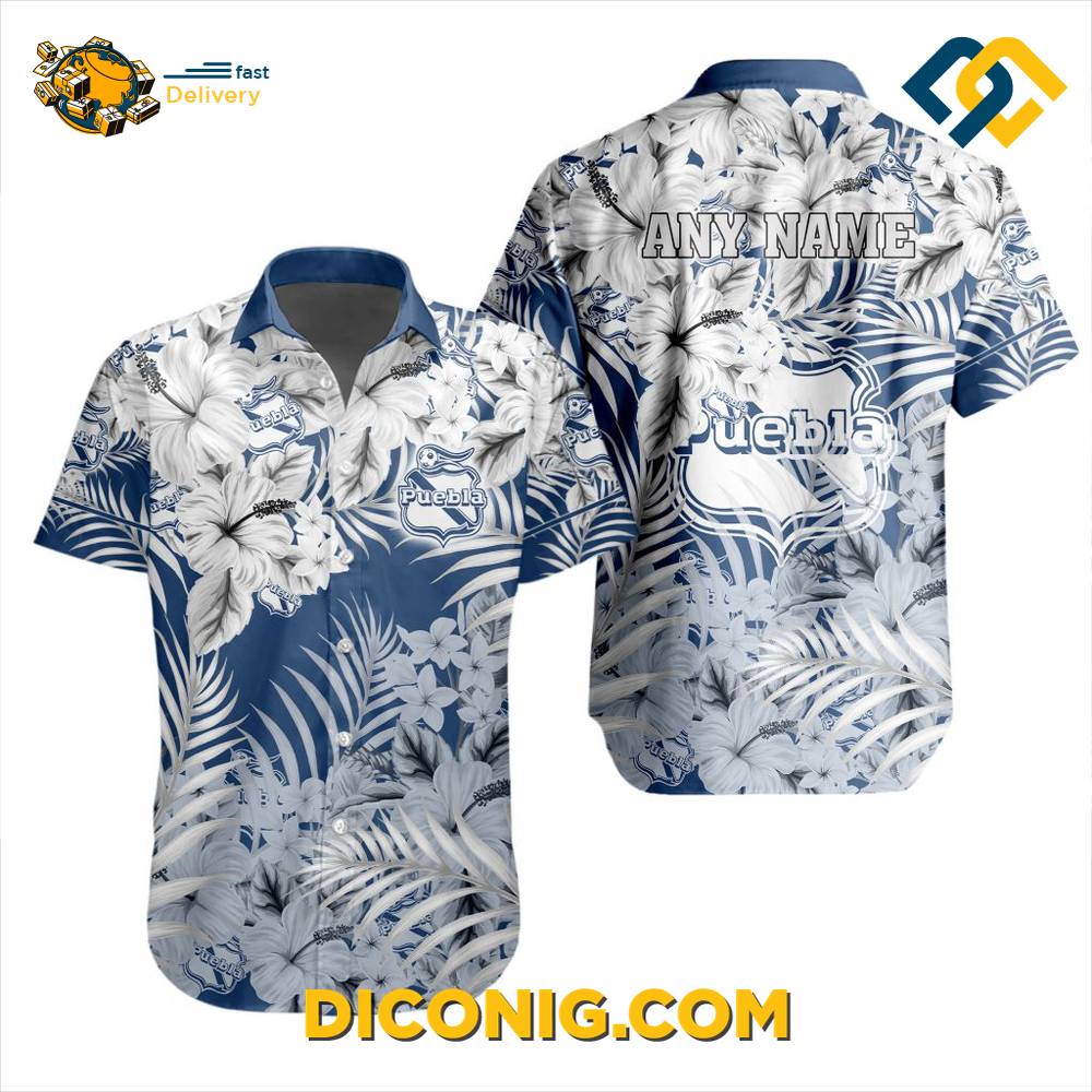 Liga MX Club Puebla Aloha Hawaiian Shirt 3 Gallery Image