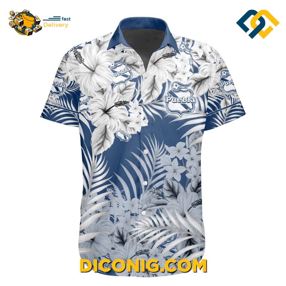 Liga MX Club Puebla Aloha Hawaiian Shirt 4 Gallery Image