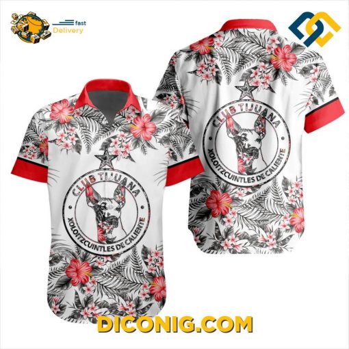 Liga MX Club Tijuana Aloha Hawaiian Shirt
