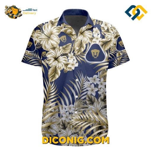 Liga MX Pumas UNAM Aloha Hawaiian Shirt