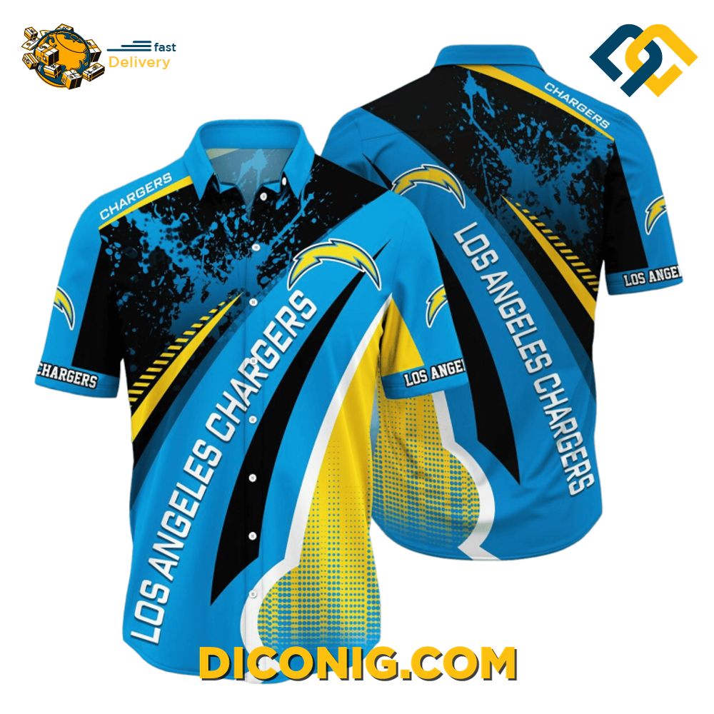 Lightning Streak Los Angeles Chargers Hawaiian Shirt 2 Gallery Image