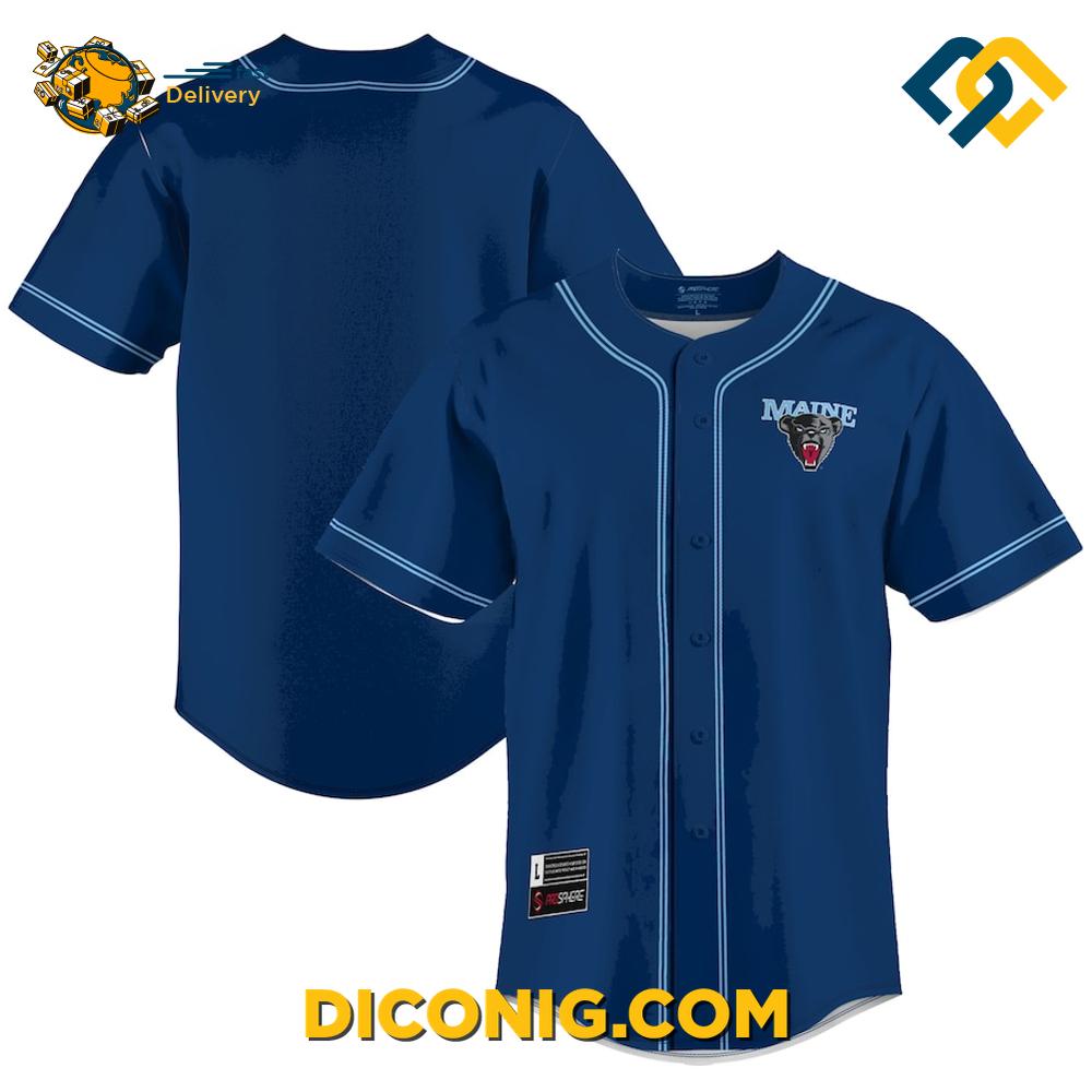 Maine Bears Custom Baseball Jersey 2 Gallery Image