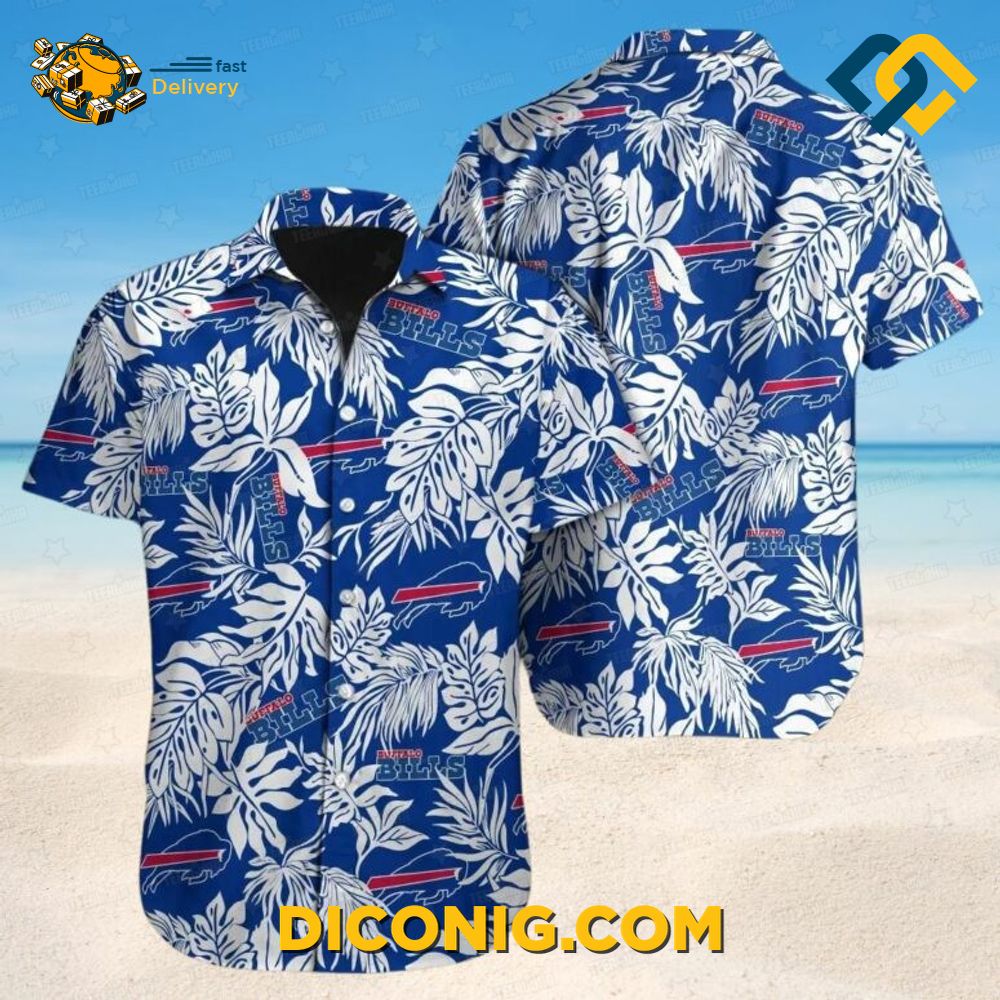 Monstera Breeze Buffalo Bills Hawaiian Shirt 2 Gallery Image
