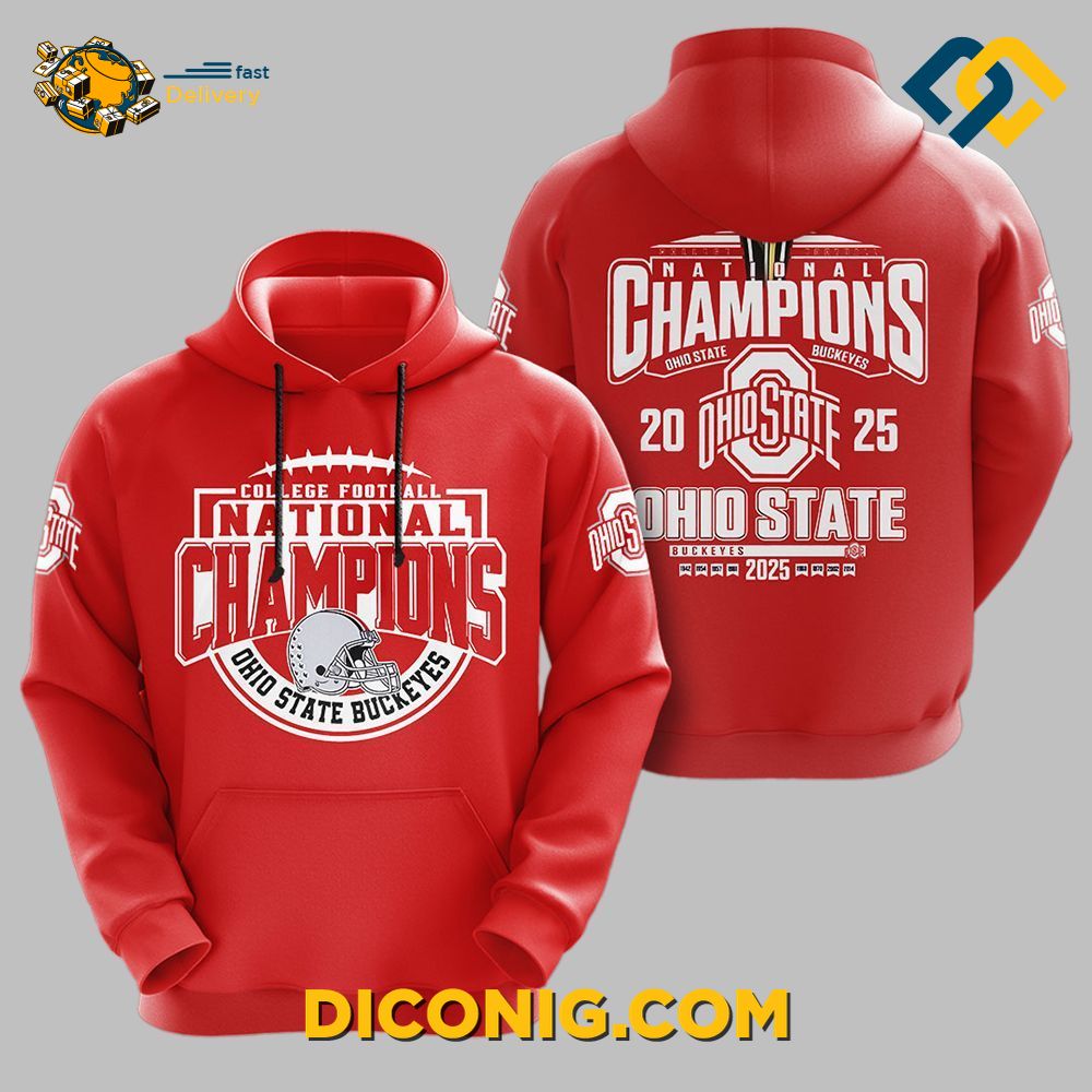 National Champions Ohio State College Football Hoodie 2 Gallery Image