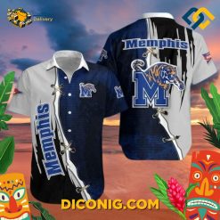NCCA Memphis Tigers Aloha Hawaiian Shirt