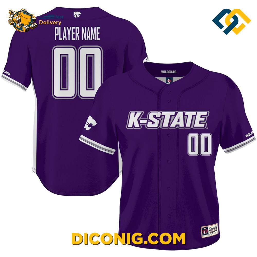 ProSphere Kansas State Wildcats Baseball Jersey 2 Gallery Image