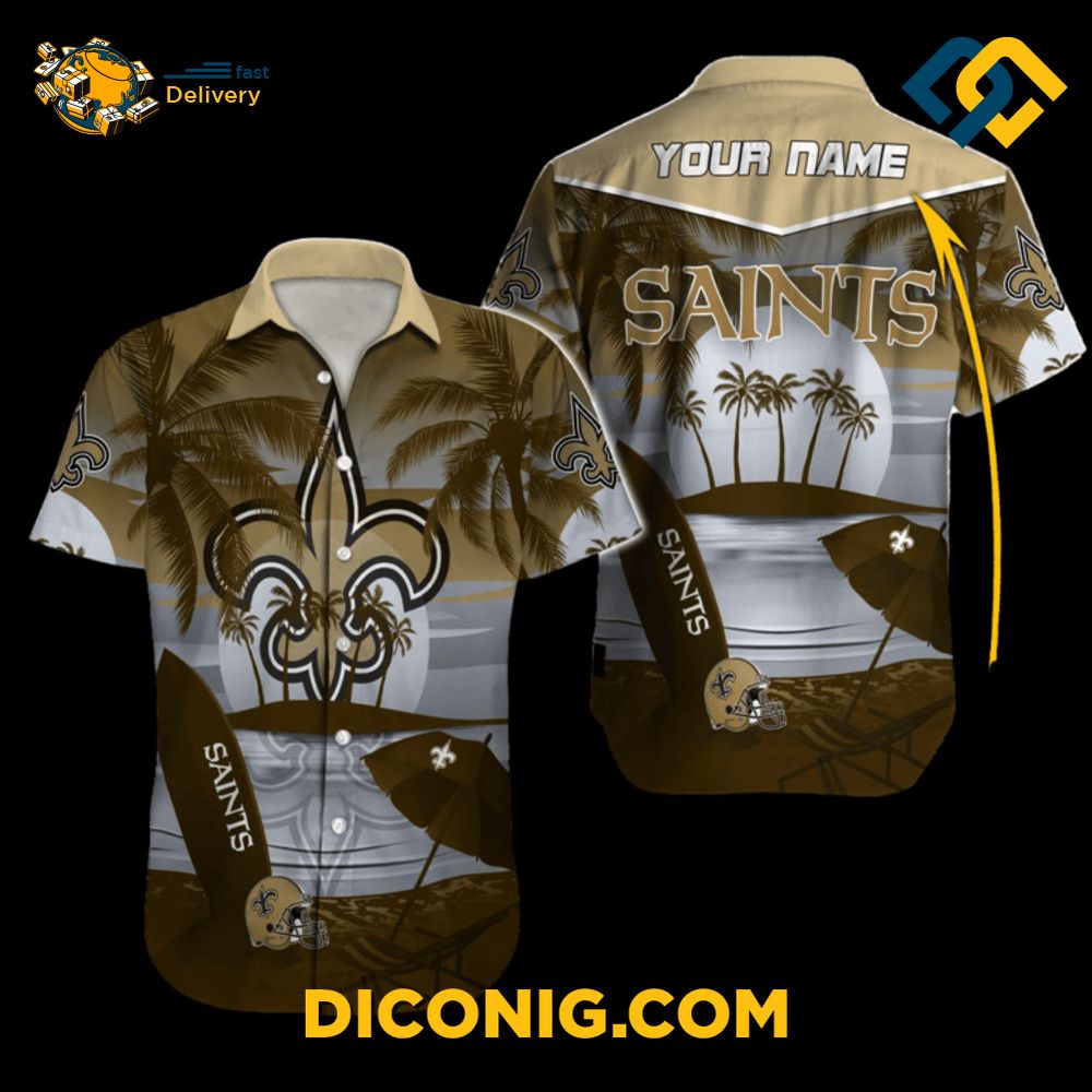 Sunset Bay New Orleans Saints Hawaiian Shirt 2 Gallery Image