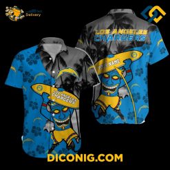 Tiki Surf Los Angeles Chargers Hawaiian Shirt