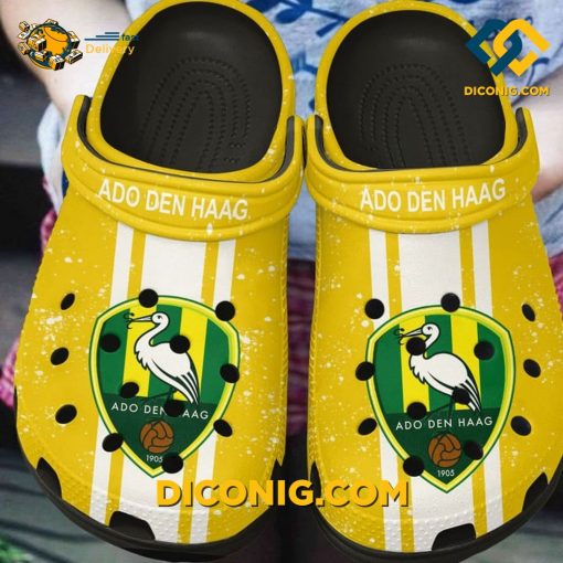 ADO Den Haag Yellow Black Crocs Clogs Shoes