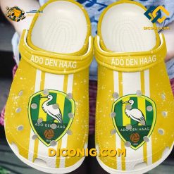 ADO Den Haag Yellow White Crocs Clogs Shoes