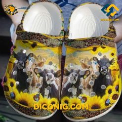 Animal Cows Farm Farmer Sun Flower Crocs Clogs Shoes