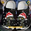 Black Cat Christmas Snow Holiday Crocs Clogs Shoes