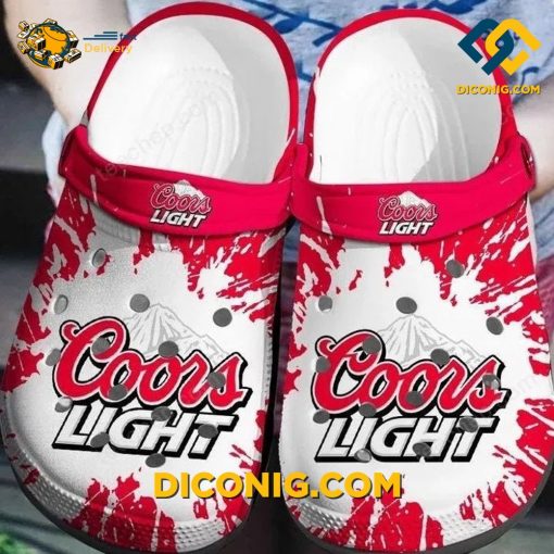 Coors Light Beer Paint Crocs Clogs Shoes