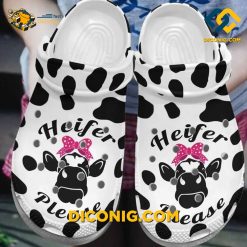 Cow Heifer Please Crocs Clogs Shoes