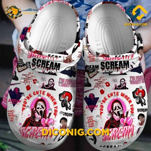 Halloween Ghostface Scream Crocs Clogs Shoes