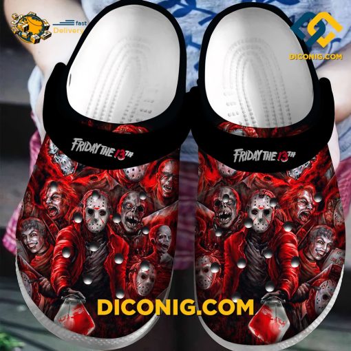 Halloween Horror Jason Voorhees Crocs Clogs Shoes