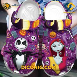 Halloween Jack Skellington And Sally Crocs Clogs Shoes