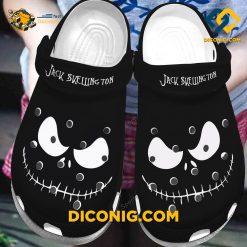 Halloween Jack Skellington Black Crocs Clogs Shoes