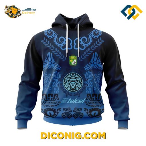 Liga MX Club Leon Aztec Hoodie Custom Shirt