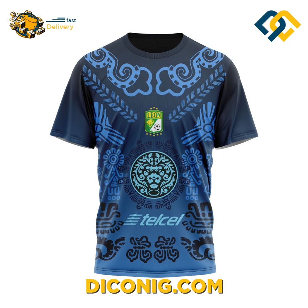 Liga MX Club Leon Aztec Hoodie Custom Shirt 10 Gallery Image