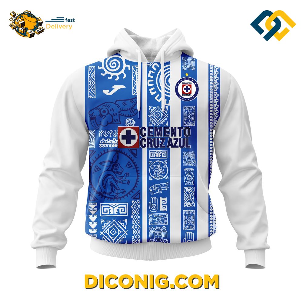 Liga MX Cruz Azul Aztec Hoodie Custom Shirt 6 Gallery Image