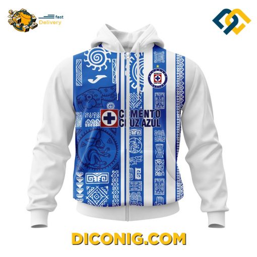 Liga MX Cruz Azul Aztec Hoodie Custom Shirt