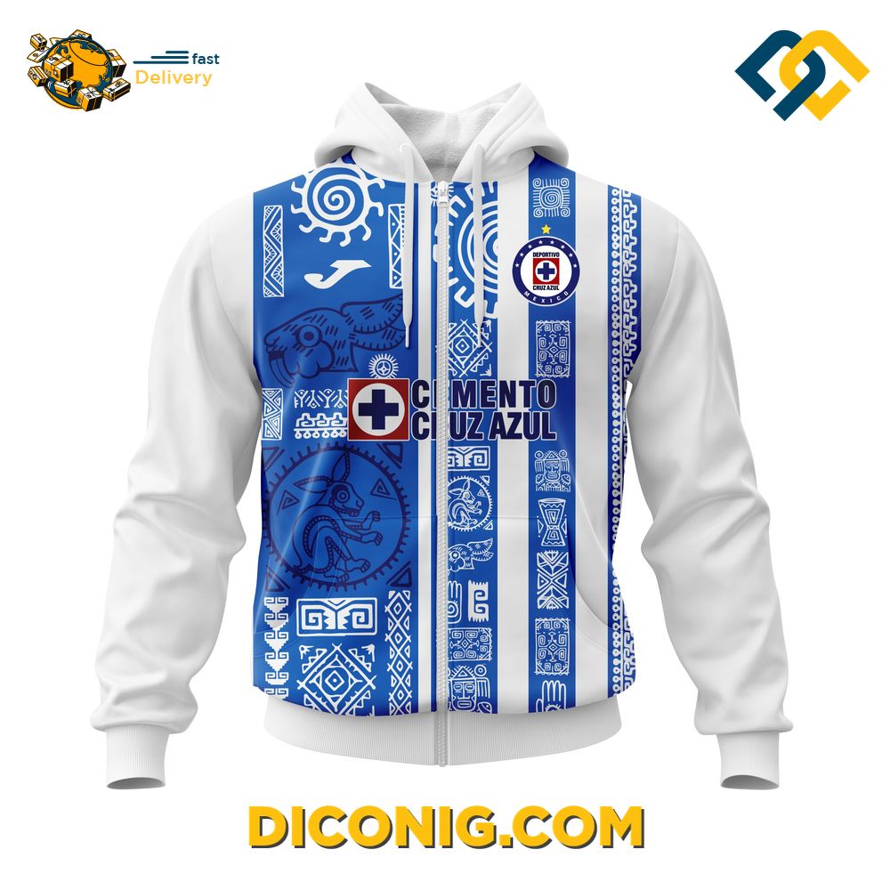 Liga MX Cruz Azul Aztec Hoodie Custom Shirt 7 Gallery Image