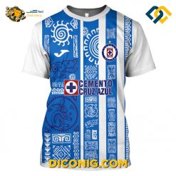 liga mx cruz azul aztec hoodie custom shirt
