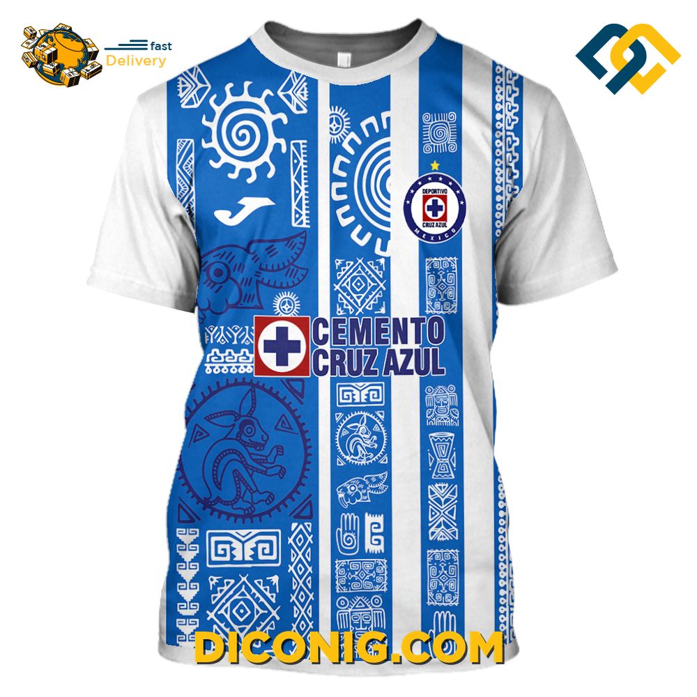 Liga MX Cruz Azul Aztec Hoodie Custom Shirt 9 Gallery Image
