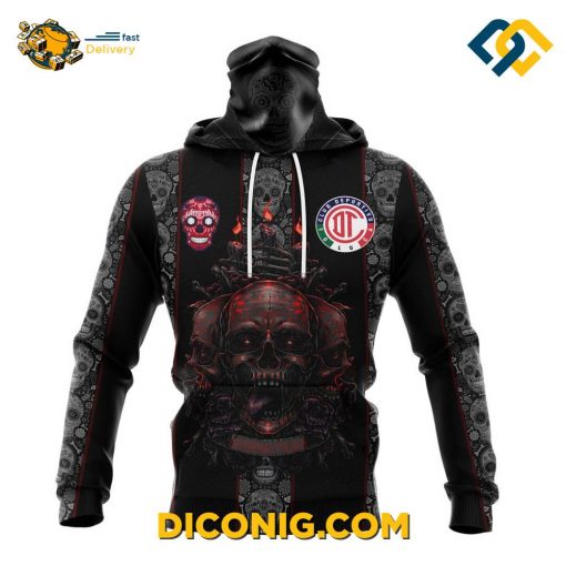Liga MX Deportivo Toluca FC Hoodie Dia De Muertos Custom Shirt