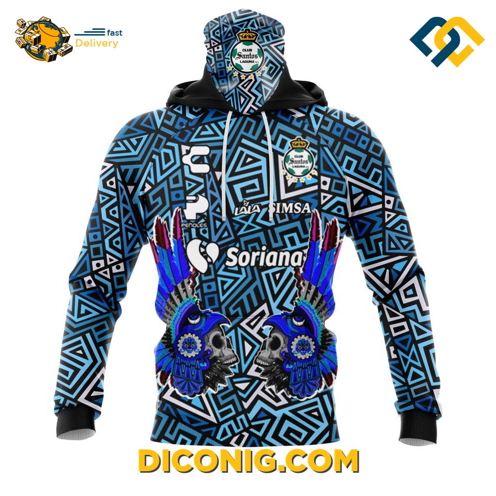 Liga MX Santos Laguna Aztec Hoodie Custom Shirt 9 Gallery Image