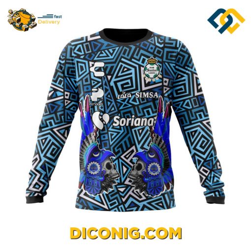 Liga MX Santos Laguna Aztec Hoodie Custom Shirt