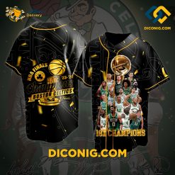 NBA 18 Times Champions Boston Celtics Baseball Jersey