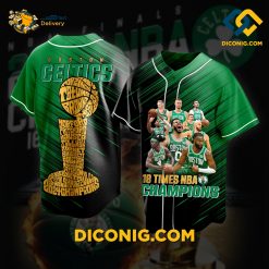 NBA Finals Conference Champions Boston Celtics Baseball Jersey
