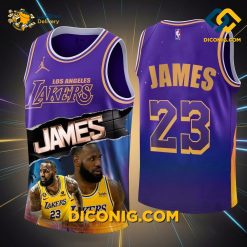 NBA King James Los Angeles Lakers Basketball Jersey