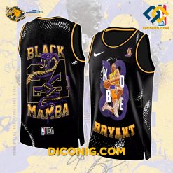 NBA Kobe Bryant Black Mamba Los Angeles Lakers Basketball Jersey