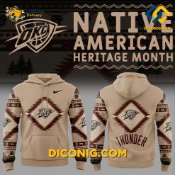 NBA Oklahoma City Thunder Hoodie Shirt Custom Native American Heritage