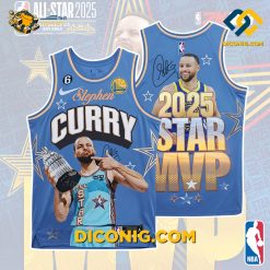 NBA Stephen Curry 2025 All Star MVP Golden State Basketball Jersey