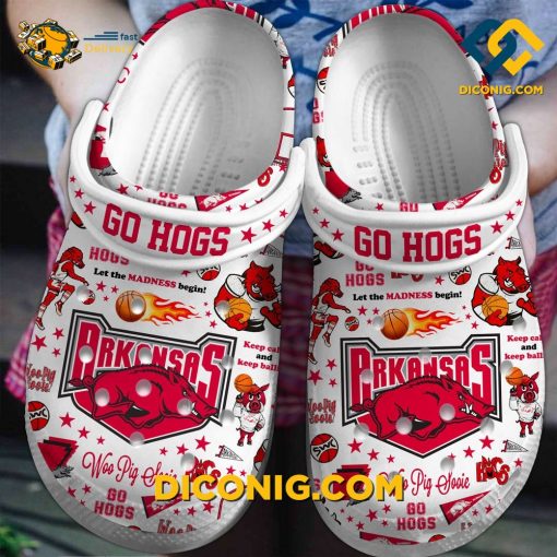 NCAA Arkansas Razorbacks Go Hogs Crocs Clogs Shoes